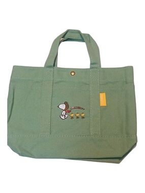 Peanuts -ECO Friendly Canvas Tote Handbag Snoopy As Flying Ace, 3 Outside Pocket